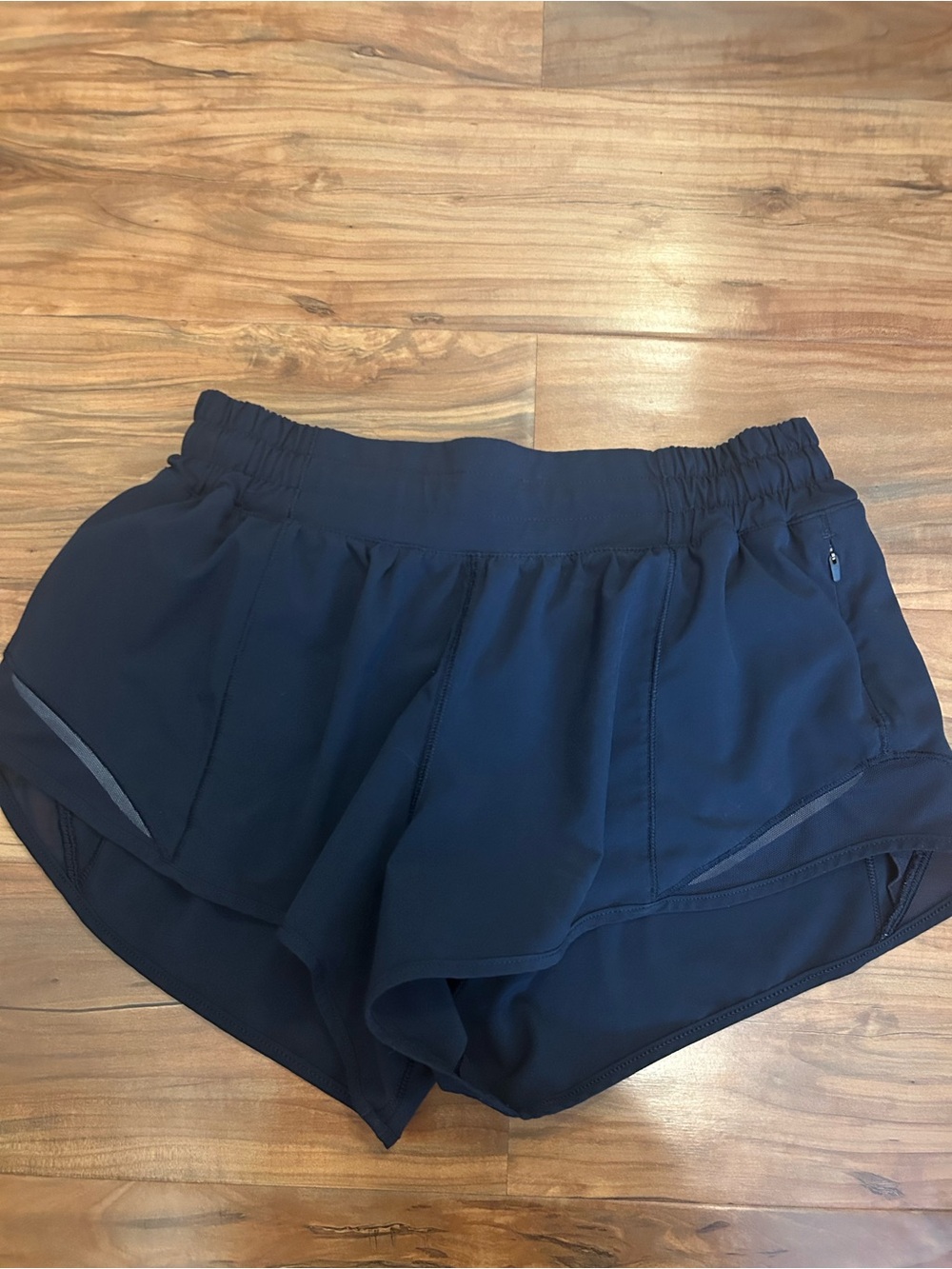lululemon athletica Navy Athletic Running Shorts with Elastic Waist